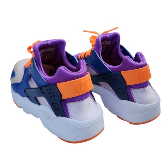 Nike Air Huarache Retro Run 654275-111 Sneakers Shoes White Blue Cone Purple 7Y - Picture 4 of 10